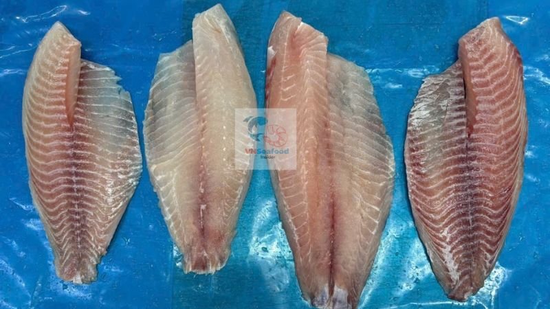 vietnam tilapia fish fillet red meat on
