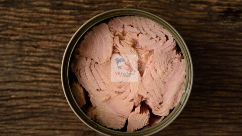 canned tuna with brine