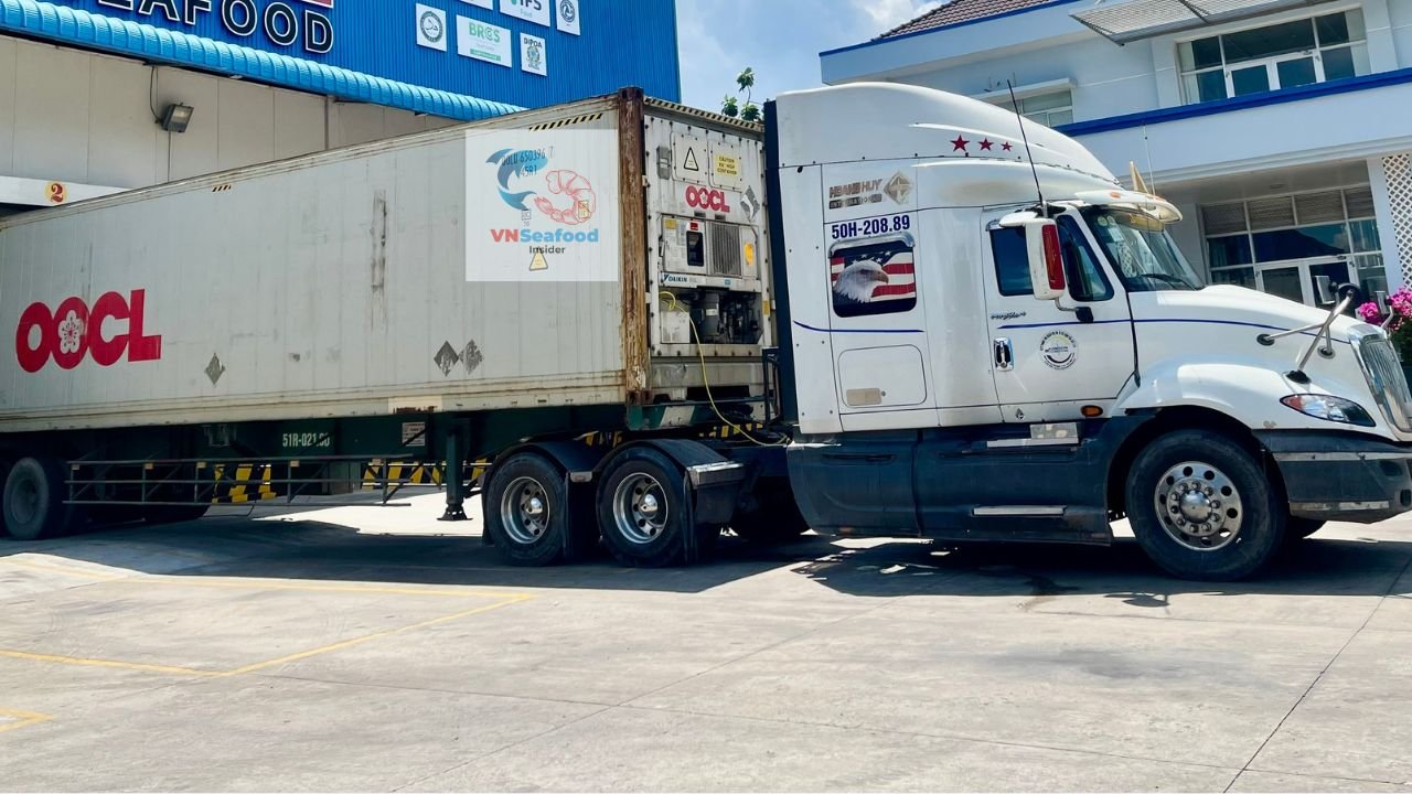 pre-shipment inspection seafood loading